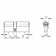 Цилиндровый Ajax (Аякс) механизм (AX200/80) AX2000Key80 (35+10+35) CP хром