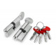 Цилиндровый Fuaro (Фуаро) механизм (D-PRO502/90) D-PRO5002Knob90(40+10+40) CP хром 5Key
