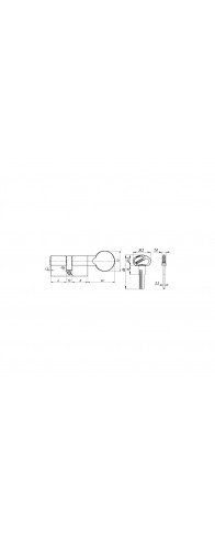 Цилиндровый Fuaro (Фуаро) механизм (D-PRO502/70) D-PRO5002Knob70(30+10+30) BL черный 5Key Цилиндровый Fuaro (Фуаро) механизм (D-PRO502/70) D-PRO5002Knob70(30+10+30) BL черный 5Key