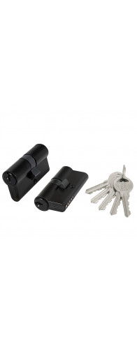 Цилиндровый Fuaro (Фуаро) механизм (100 ZA/60) 1000ZAKey60(25+10+25) BL черный 5Key Цилиндровый Fuaro (Фуаро) механизм (100 ZA/60) 1000ZAKey60(25+10+25) BL черный 5Key