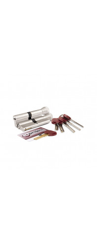 Цилиндровый механизм Mottura (Моттура) с вертушкой DPC1F5151 S3 (102 мм/46+10+46) САТИН.НИКЕЛЬ. 5+1 кл.