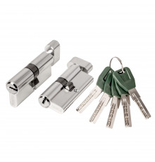 Цилиндровый Punto (Пунто) механизм (A202/90) A2002Knob90(45+10+35) с вертушкой SN никель