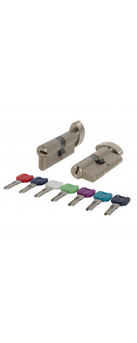 Цилиндровый Punto (Пунто) механизм MaxPro7002Knob80mm(30+10+40) SN никель 7key с вертушкой Цилиндровый Punto (Пунто) механизм MaxPro7002Knob80mm(30+10+40) SN никель 7key с вертушкой