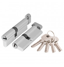 Цилиндровый Ajax (Аякс) механизм (AX202/110) AX2002Knob110 (50+10+50) CP хром с вертушкой