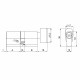 Цилиндровый Fuaro (Фуаро) механизм(200 ZM/80) 2000ZM Knob 80 (40+10+30) BL-24 черный 5Key с вертушкой