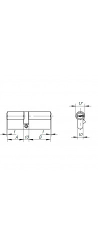 Цилиндровый Ajax (Аякс) механизм (AX200/60) AX2000Key60 (25+10+25) CP хром Цилиндровый Ajax (Аякс) механизм (AX200/60) AX2000Key60 (25+10+25) CP хром