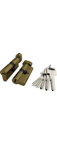 Цилиндровый Fuaro (Фуаро) механизм (R602/60) R6002Knob60(25+10+25) AB бронза 5Key с вертушкой Цилиндровый Fuaro (Фуаро) механизм (R602/60) R6002Knob60(25+10+25) AB бронза 5Key с вертушкой