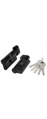 Цилиндровый Fuaro (Фуаро) механизм (100 ZM/70) 1000ZMKnob70(30+10+30) BL черный, 5 кл. с вертушкой Цилиндровый Fuaro (Фуаро) механизм (100 ZM/70) 1000ZMKnob70(30+10+30) BL черный, 5 кл. с вертушкой