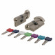 Цилиндровый Punto (Пунто) механизм MaxPro7002Knob60mm(25+10+25) SN никель 7key с вертушкой