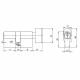 Цилиндровый Ajax (Аякс) механизм (AX102/60) AX1002Knob60 (25+10+25) PB латунь с вертушкой