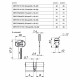 Цилиндровый механизм Mottura (Моттура) с вертушкой DPC1F3646 S3 (82 мм/31+10+41) САТИН.НИКЕЛЬ, 5+1 кл.
