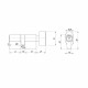 Цилиндровый Ajax (Аякс) механизм (AX102/60) AX1002Knob60 (25+10+25)/HD CP хром 4Key с вертушкой