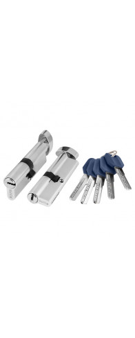 Цилиндровый Punto (Пунто) механизм (Z402/60) Z4002Knob60(25+10+25) с вертушкой CP хром Цилиндровый Punto (Пунто) механизм (Z402/60) Z4002Knob60(25+10+25) с вертушкой CP хром