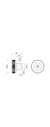 Вертушка Mottura (Моттура) на цилиндр 99.505 NS0C (d 8.1) (МАТОВЫЙ НИКЕЛЬ) Вертушка Mottura (Моттура) на цилиндр 99.505 NS0C (d 8.1) (МАТОВЫЙ НИКЕЛЬ)