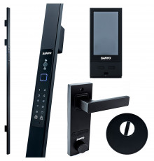 Электронный замок Sanyo D700 Usmart Go DM70 с WiFi, ручка скоба 1800 мм, черный