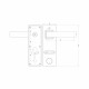 Электронный замок Sanyo D700 Usmart Go DM70 с WiFi, ручка скоба 1800 мм, черный