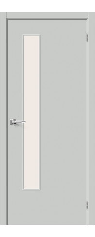 Межкомнатная дверь с покрытием из винила, серия - Bravo A, модель - Браво-9, цвет: Grey Pro. Размер полотна в мм: 200*40, стекло - Magic Fog