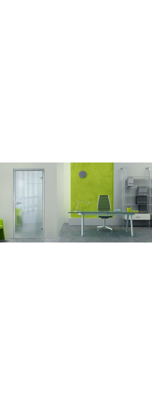 Стеклянная межкомнатная дверь, серия - Bravo Glass, модель - Диана, цвет: Белое Сатинато. Размер полотна в мм: 200*80