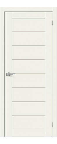 Межкомнатная дверь с покрытием "Хард Флекс", серия - Bravo X, модель - Браво-22, цвет: White Mix. Размер полотна в мм: 200*60, стекло - Magic Fog