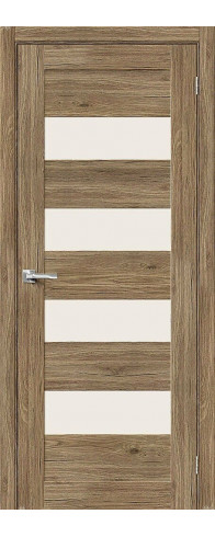 Межкомнатная дверь с покрытием из экошпона, серия - Bravo X, модель - Браво-23, цвет: Original Oak. Размер полотна в мм: 200*60, стекло - Magic Fog