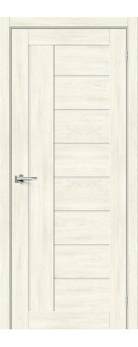 Межкомнатная дверь с покрытием из экошпона, серия - Bravo X, модель - Браво-29, цвет: Nordic Oak. Размер полотна в мм: 200*60, стекло - Magic Fog