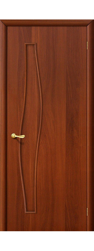 Межкомнатная дверь с покрытием "Финиш Флекс", серия - Direct, модель - 6Г, цвет: Л-11 (ИталОрех). Размер полотна в мм: 200*70, глухая