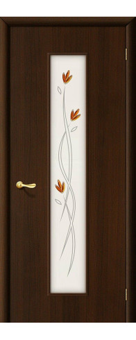 Межкомнатная дверь с покрытием "Финиш Флекс", серия - Direct, модель - 22Х, цвет: Л-13 (Венге). Размер полотна в мм: 200*80, стекло - Фьюзинг