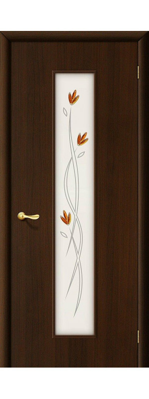 Межкомнатная дверь с покрытием "Финиш Флекс", серия - Direct, модель - 22Х, цвет: Л-13 (Венге). Размер полотна в мм: 200*60, стекло - Фьюзинг