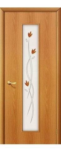 Межкомнатная дверь с покрытием "Финиш Флекс", серия - Direct, модель - 22Х, цвет: Л-12 (МиланОрех). Размер полотна в мм: 200*80, стекло - Фьюзинг