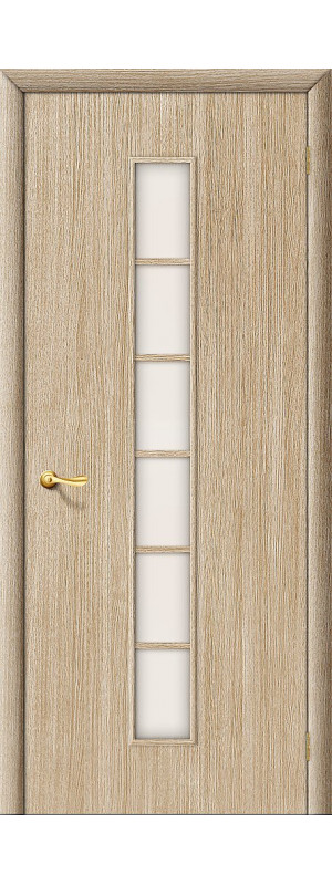 Межкомнатная дверь с покрытием "Финиш Флекс", серия - Direct, модель - 2С, цвет: Л-21 (БелДуб). Размер полотна в мм: 200*60, стекло - Сатинато