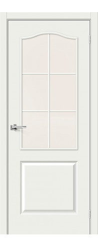 Межкомнатная дверь с покрытием "Финиш Флекс", серия - Direct, модель - 32С, цвет: Л-04 (Белый). Размер полотна в мм: 200*80, стекло - Magic Fog