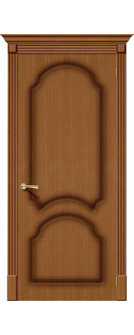 Межкомнатная дверь с покрытием из шпона, серия - Fine-line, модель - Соната, цвет: Ф-11 (Орех). Размер полотна в мм: 190*55, глухая