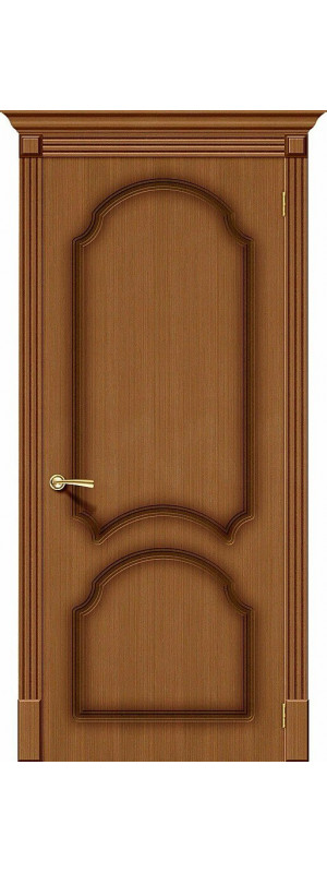 Межкомнатная дверь с покрытием из шпона, серия - Fine-line, модель - Соната, цвет: Ф-11 (Орех). Размер полотна в мм: 200*80, глухая
