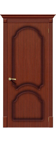 Межкомнатная дверь с покрытием из шпона, серия - Fine-line, модель - Соната, цвет: Ф-15 (Макоре). Размер полотна в мм: 190*55, глухая