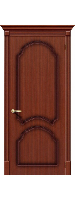 Межкомнатная дверь с покрытием из шпона, серия - Fine-line, модель - Соната, цвет: Ф-15 (Макоре). Размер полотна в мм: 190*60, глухая