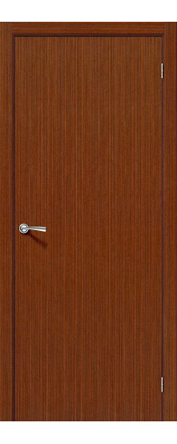 Межкомнатная дверь с покрытием из шпона, серия - Fine-line, модель - Соло-0.V, цвет: Ф-15 (Макоре). Размер полотна в мм: 190*55, глухая