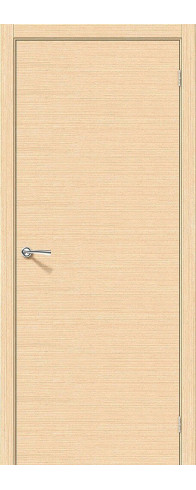 Межкомнатная дверь с покрытием из шпона, серия - Fine-line, модель - Соло-0.H, цвет: Ф-22 (БелДуб). Размер полотна в мм: 200*70, глухая
