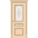 Межкомнатная дверь с покрытием из шпона, серия - Fine-line, модель - Стиль, цвет: Ф-22 (БелДуб). Размер полотна в мм: 200*60, стекло - Худ.