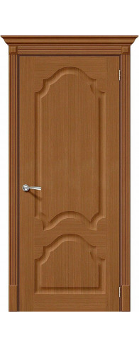 Межкомнатная дверь с покрытием из шпона, серия - Fine-line, модель - Афина, цвет: Ф-11 (Орех). Размер полотна в мм: 190*55, глухая