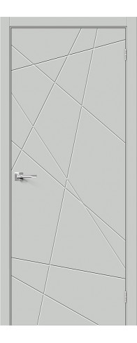 Межкомнатная дверь с покрытием из эмали, серия - Graffiti, модель - Граффити-5, цвет: Grace. Размер полотна в мм: 200*80, глухая