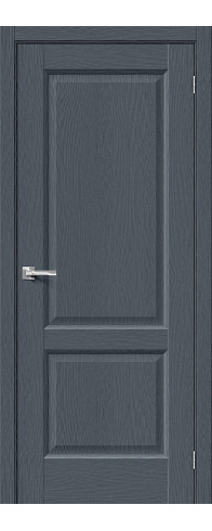Межкомнатная дверь с покрытием из экошпона, серия - Neoclassic, модель - Неоклассик-32, цвет: Stormy Wood. Размер полотна в мм: 200*60, глухая