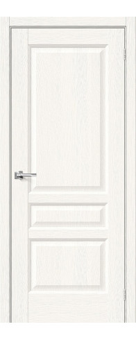 Межкомнатная дверь с покрытием из экошпона, серия - Neoclassic, модель - Неоклассик-34, цвет: White Wood. Размер полотна в мм: 200*60, глухая