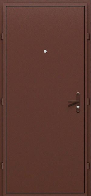 Входная дверь, серия - Optim, модель - Optim Лайт, цвет: Антик Медь/Антик Медь. Размер полотна в мм: 206*86 левое