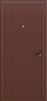 Входная дверь, серия - Optim, модель - Door Out 101, цвет: Антик Медь/Антик Медь. Размер полотна в мм: 205*88 левое