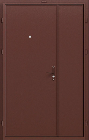 Входная дверь, серия - Optim, модель - Дуо Гранд, цвет: Антик Медный/Антик Медный. Размер полотна в мм: 205*125 левое