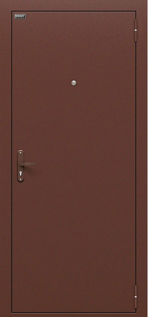 Входная дверь, серия - Optim, модель - Optim Эконом, цвет: Антик Медь/Л-11 (ИталОрех). Размер полотна в мм: 206*86 левое