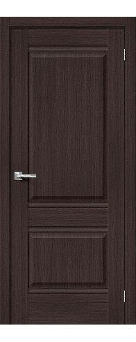 Межкомнатная дверь с покрытием из экошпона, серия - Prima, модель - Прима-2, цвет: Wenge Melinga. Размер полотна в мм: 200*60, глухая