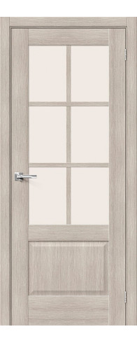 Межкомнатная дверь с покрытием из экошпона, серия - Prima, модель - Прима-13.0.1, цвет: Cappuccino Melinga. Размер полотна в мм: 200*60, стекло - Magic Fog