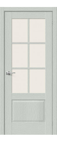 Межкомнатная дверь с покрытием из экошпона, серия - Prima, модель - Прима-13.0.1, цвет: Grey Wood. Размер полотна в мм: 200*60, стекло - Magic Fog