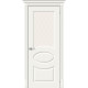 Межкомнатная дверь с покрытием из эмали, серия - Skinny, модель - Скинни-21, цвет: Whitey. Размер полотна в мм: 200*60, стекло - White Сrystal